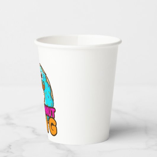 Doughnut King Donut Lover Men Boys Pappbecher (Links)