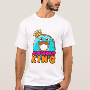 Doughnut King Donut Lover Men Boys T-Shirt