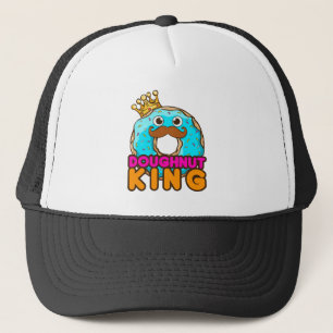 Doughnut King Donut Lover Men Boys Truckerkappe