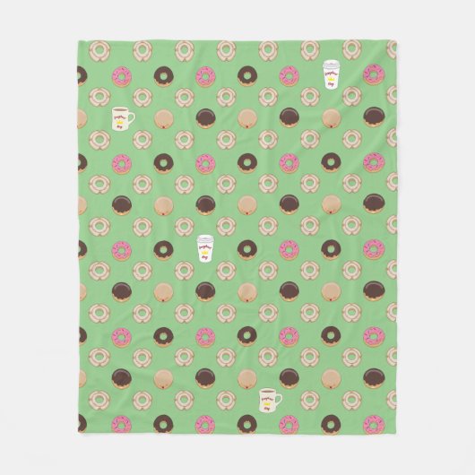 Doughnut King Fleecedecke (Vorderseite)