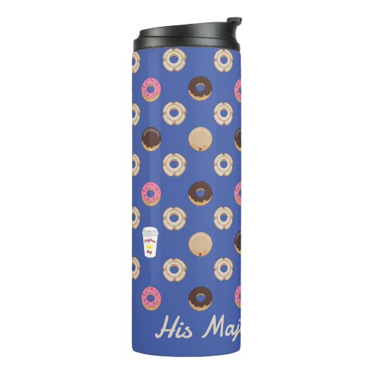 Doughnut King Personalisiert Thermosbecher (Nach links gedreht)
