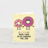 Doughnut Know Puns Vatertag Card Karte (Vorderseite)