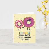 Doughnut Know Puns Vatertag Card Karte (Gelbe Blume)