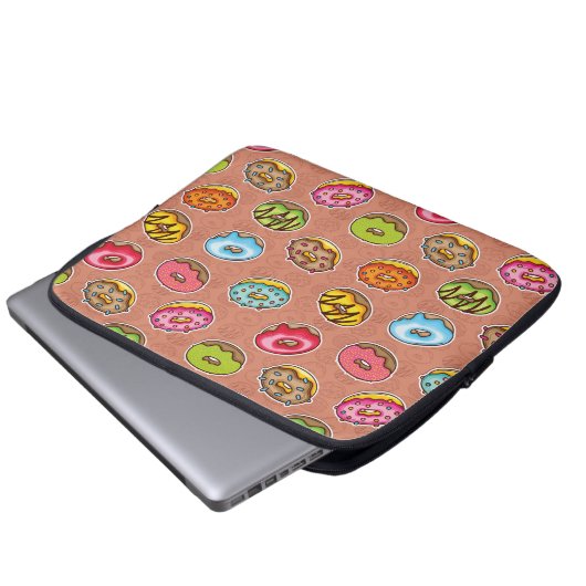 Doughnut Laptopschutzhülle (Vorne Knopf)