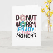 Doughnut Lover - Donut Besorgnis erregende Ermutig Karte (Gelbe Blume)