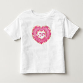 Doughnut Lover Pink Kleinkind T-shirt