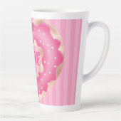 Doughnut Lover Pink Latte Tasse (Rechts)