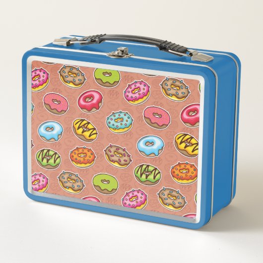 Doughnut Metall Brotdose (Vorderseite)