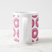 Doughnut mit rosa Vereisung Jumbo-Tasse (Rückseite)