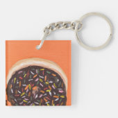 Doughnut mit Sprinklen Schlüsselanhänger (Rückseite)