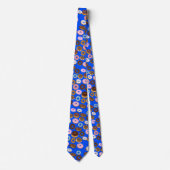 Doughnut Neck Tie Blue Krawatte (Vorderseite)