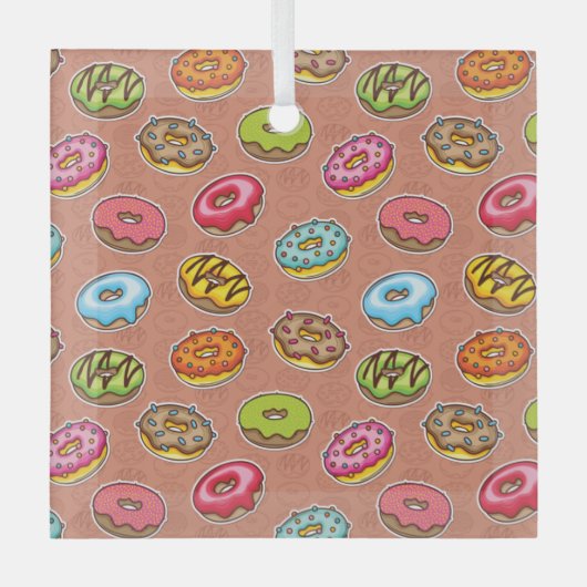 Doughnut Ornament Aus Glas (Vorderseite)