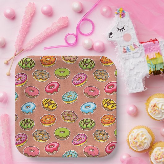 Doughnut Pappteller (Party)