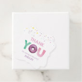 Doughnut Party Personalisiert Danke Geschenkanhänger (Beispiel)