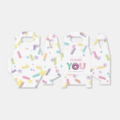 Doughnut Party personalisiert Danke Geschenkschachtel (Ungefaltet)