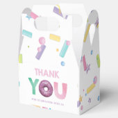 Doughnut Party personalisiert Danke Geschenkschachtel (Geöffnet)