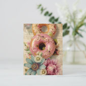 Doughnut Postkarte (Stehend Vorderseite)