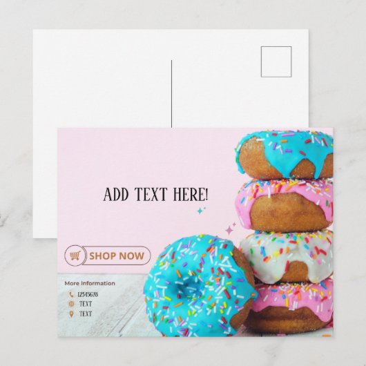 DOUGHNUT SHOP Vielen Dank Karten (Vorne/Hinten)