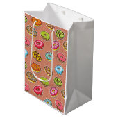 Doughnut Throw Kissen Mittlere Geschenktüte (Vorderseite Schrägansicht)