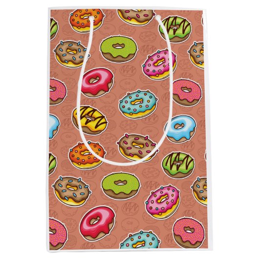 Doughnut Throw Kissen Mittlere Geschenktüte (Vorderseite)
