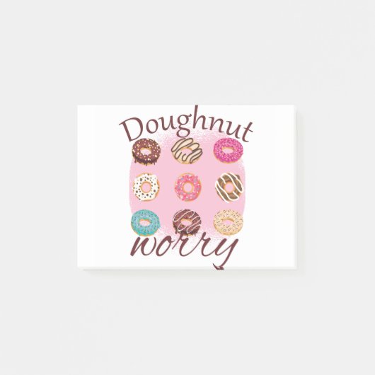 Doughnut Worry Post-it Klebezettel (Vorderseite)
