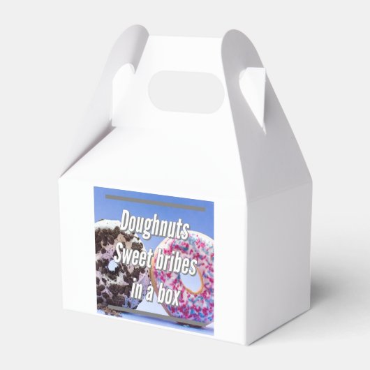 Doughnuts Sweet Bribes In A Box Geschenkschachtel (Vorderseite)