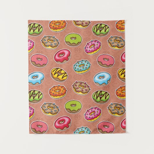 Doughnuts  wandteppich (Vorderseite)