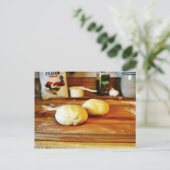 Doughs für Pizza Postkarte (Stehend Vorderseite)