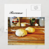 Doughs für Pizza Postkarte (Vorne/Hinten)