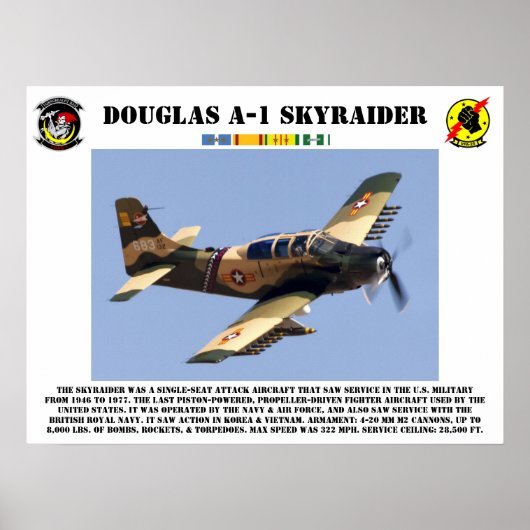 Douglas A-1 Skyraider Poster (Vorne)