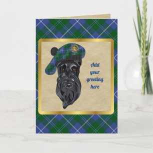 Douglas Abzeichen & Tartan Personalisiert Card Karte