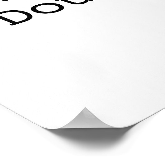 Douglas Adams Poster (Ecke)