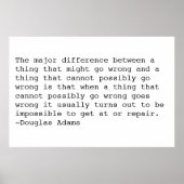 Douglas Adams Poster (Vorne)