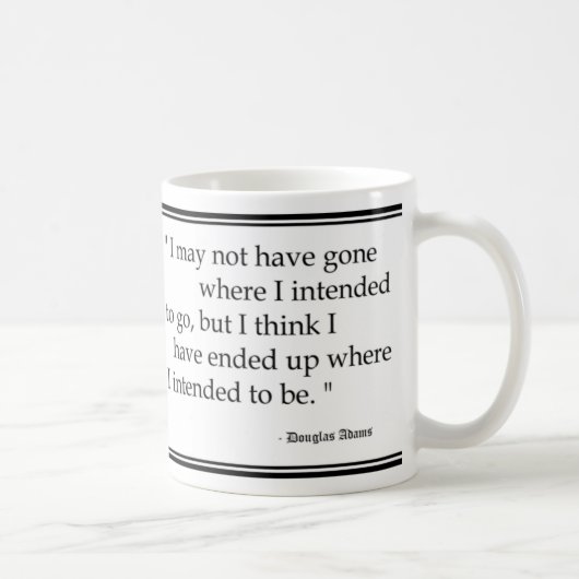 Douglas Adams-Reise-Zitate Kaffeetasse (Rechts)