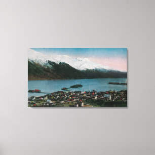 Douglas, Alaska-Stadt ViewDouglas, AK Leinwanddruck