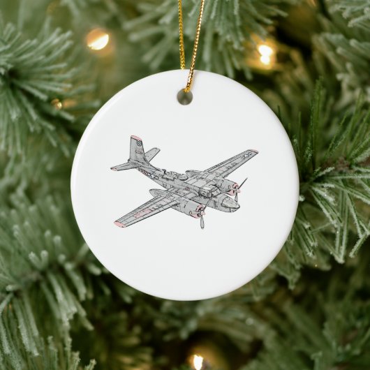 Douglas B-26 Invader Keramik Ornament (Baum)
