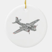 Douglas B-26 Invader Keramik Ornament (Hinten)