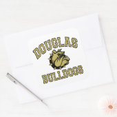 Douglas Bulldogs Quadratischer Aufkleber (Umschlag)
