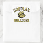 Douglas Bulldogs Quadratischer Aufkleber (Tasche)