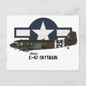 Douglas C-47 Skytrain Postkarte (Vorderseite)