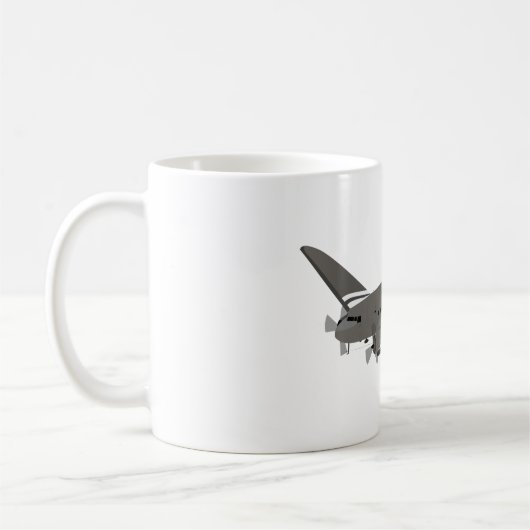 Douglas C-47 Skytrain WW2 Transport Airplane Kaffeetasse (Links)
