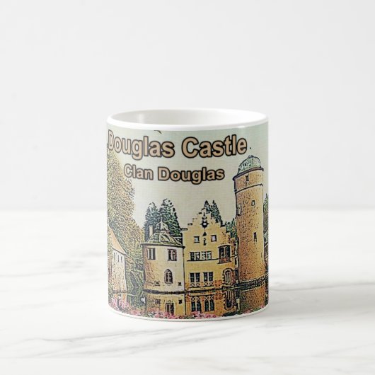 Douglas Castle - Sitz von Clan Douglas Kaffeetasse (Mittel)