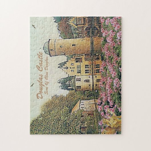 Douglas Castle - Sitz von Clan Douglas Puzzle (Vertikal)