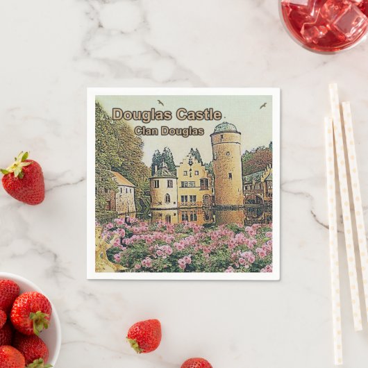 Douglas Castle - Sitz von Clan Douglas Serviette (Beispiel)