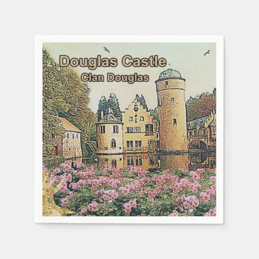 Douglas Castle - Sitz von Clan Douglas Serviette (Vorderseite)