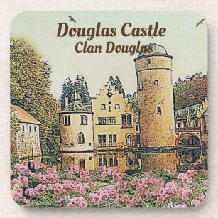 Douglas Castle - Sitz von Clan Douglas Untersetzer