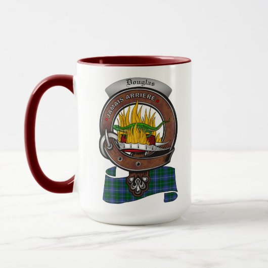 Douglas Clan Abzeichen Combo 15oz Tasse (Links)