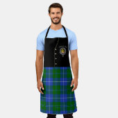 Douglas Clan Abzeichen & Tartan Kilt Schürze (Getragen)
