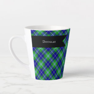 Douglas-Clan Holzkohle und grüner Highland-Karo Milchtasse