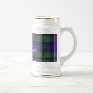 Douglas-Clan karierter schottischer Tartan Bierglas